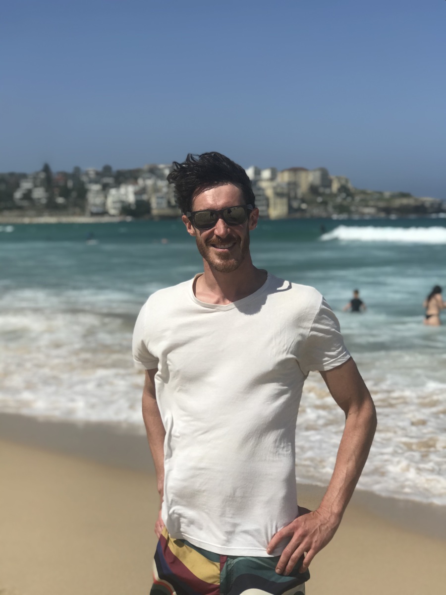 At Bondi Beach, Sydney