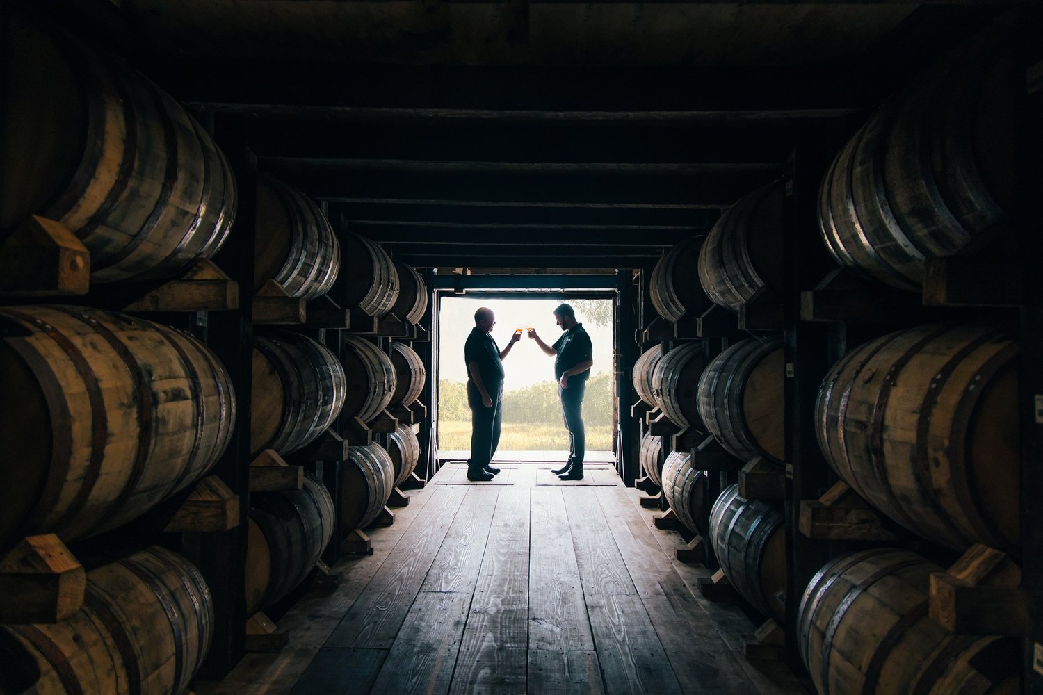 Campaign photography — pouring Hardin's Creek