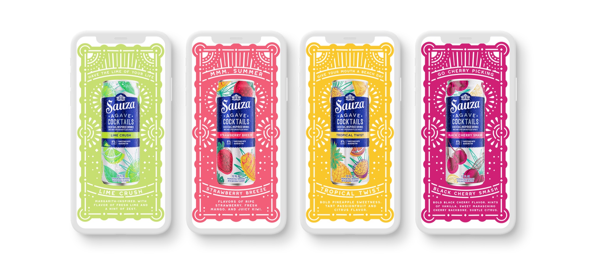 Sauza social campaign mockups